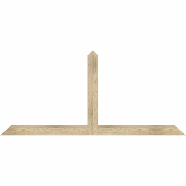 Ekena Millwork Portland Rough Sawn Timber Gable Bracket, Douglas Fir, 72"W x 33"H x 2"D x 4"F, 11/12 Pitch GBW072X33X0204POR00RDF - main